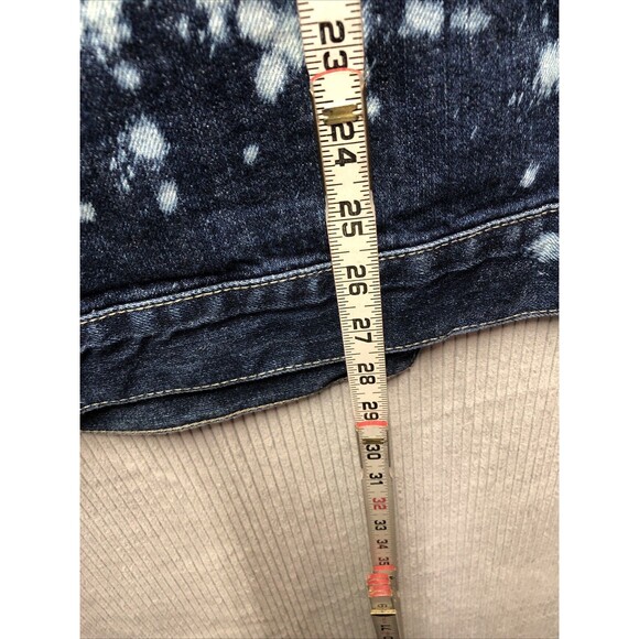 Levi Denim Sleeveless Vest Jacket Size XXL Bleached Stained Factory Destroyed - Picture 14 of 15